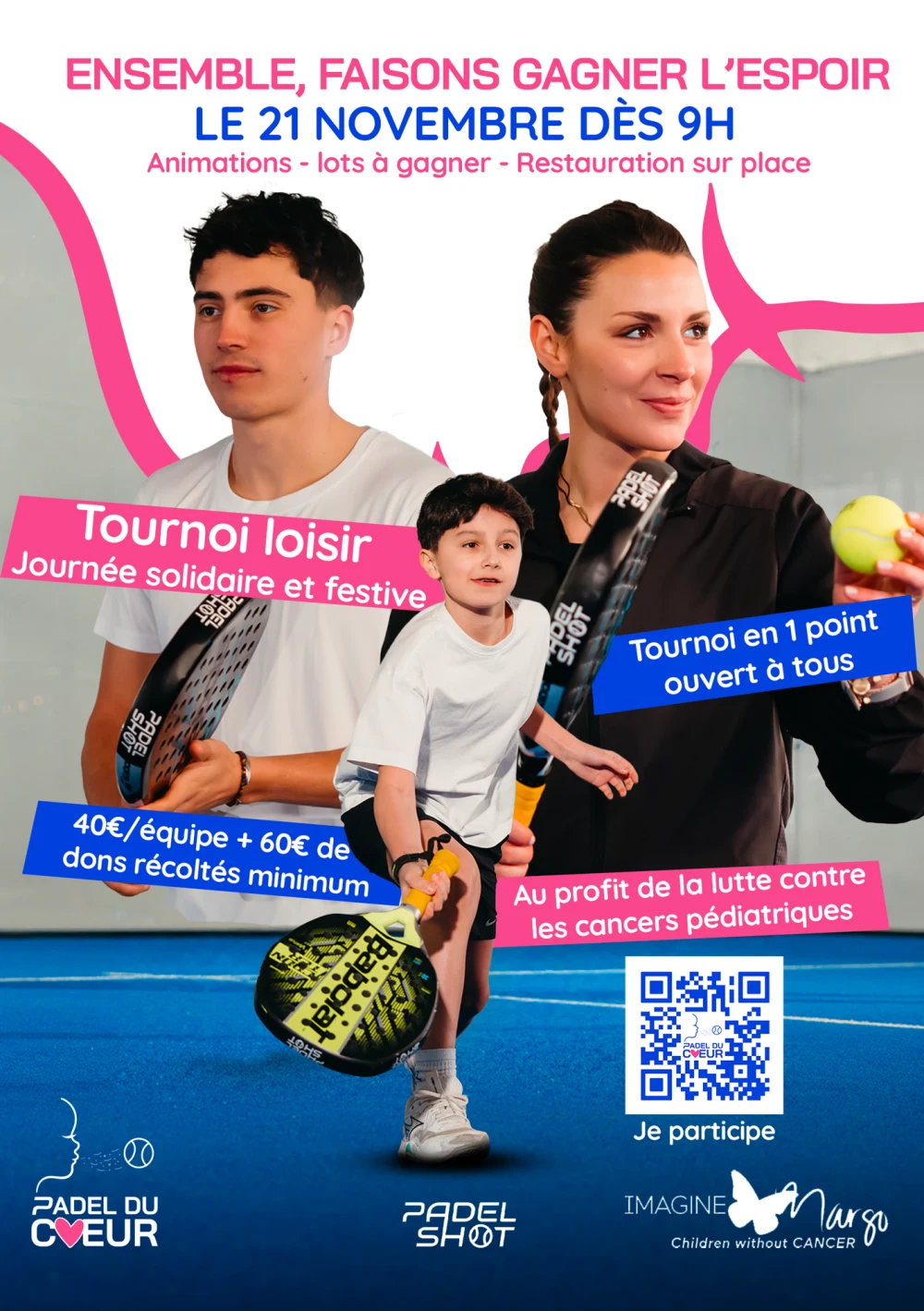 Padel du Cœur - Tournoi solidaire Imagine for Margo